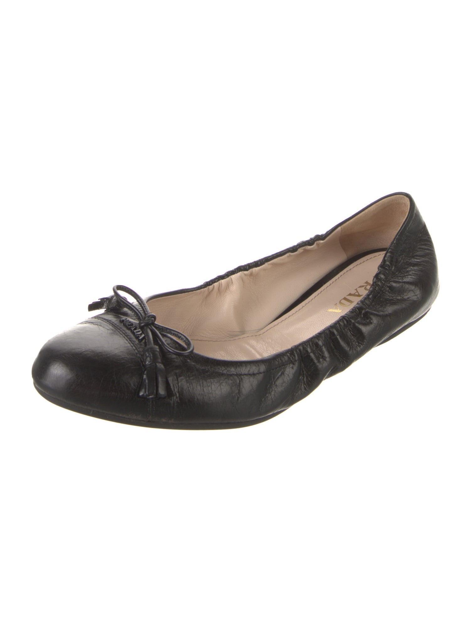 Prada Leather Ballet Flats