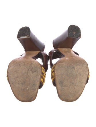 Prada Printed Slingback Sandals