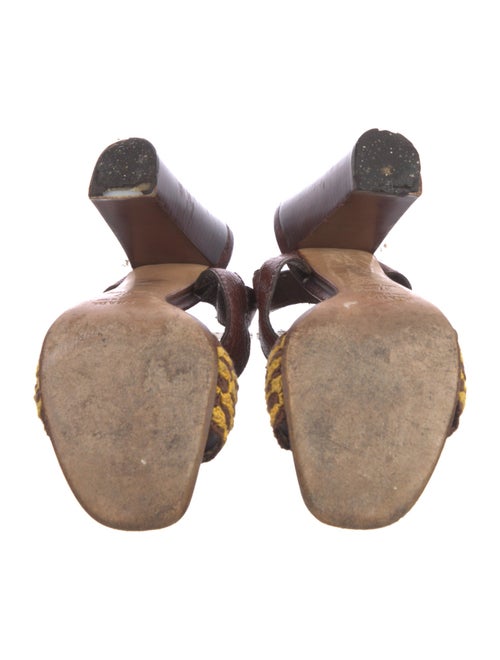 Prada Printed Slingback Sandals