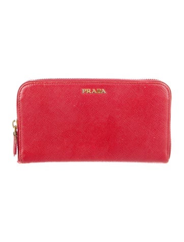 Prada Wallets Saffiano Lux Leather Continental Wallet