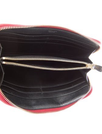 Prada Saffiano Lux Leather Continental Wallet