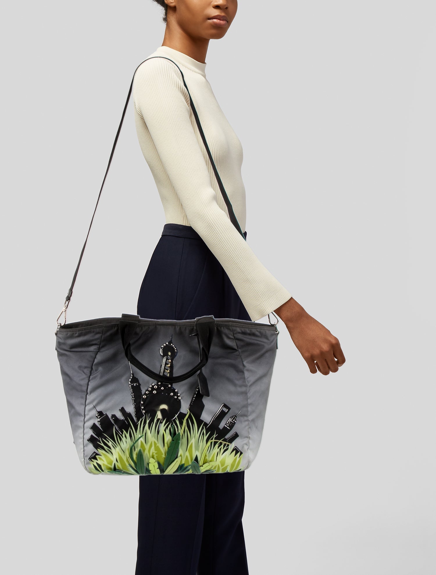 Prada Tessuto Nylon Weekender Bag