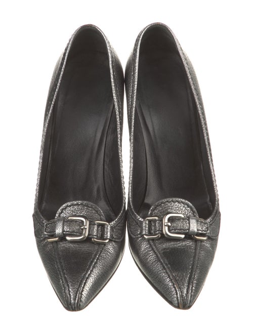 Prada Embossed Leather Pumps