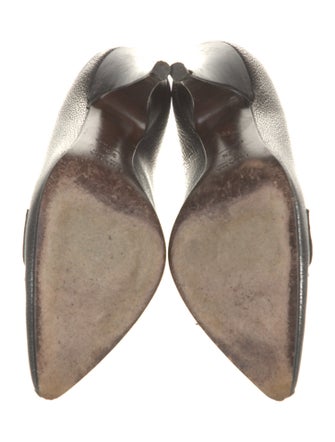 Prada Embossed Leather Pumps