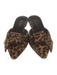 Prada Ponyhair Animal Print Mules