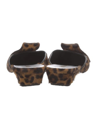 Prada Ponyhair Animal Print Mules