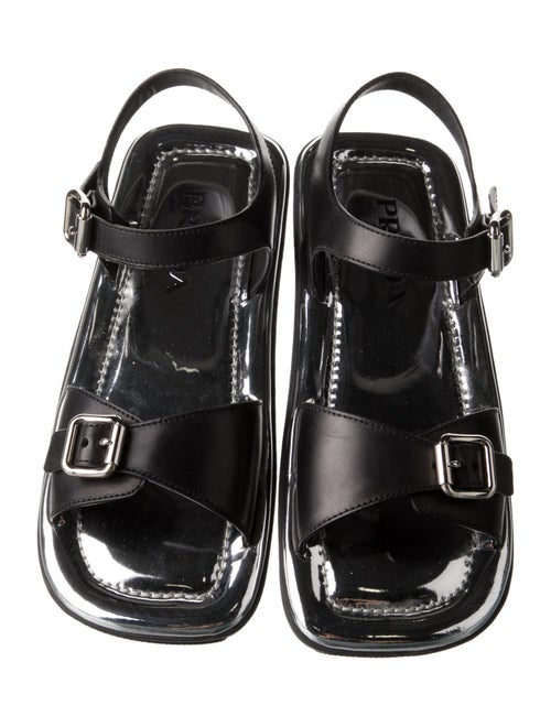 Prada Leather Gladiator Sandals