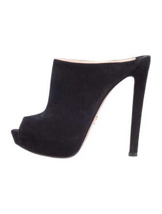 Prada Peep-Toe Mules