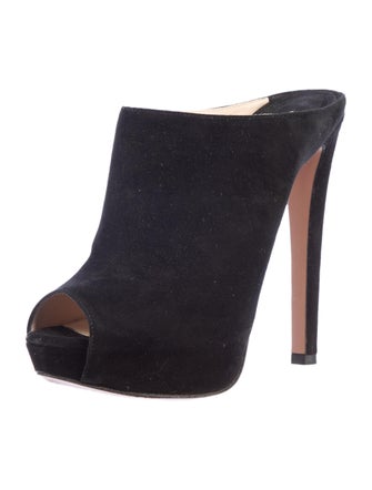 Prada Peep-Toe Mules