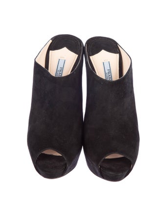 Prada Peep-Toe Mules