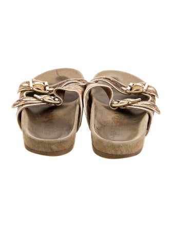 Prada Animal Print Slides