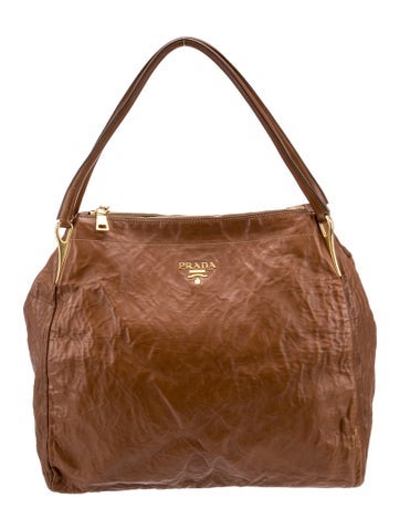 PRADA Hobos Leather Hobo