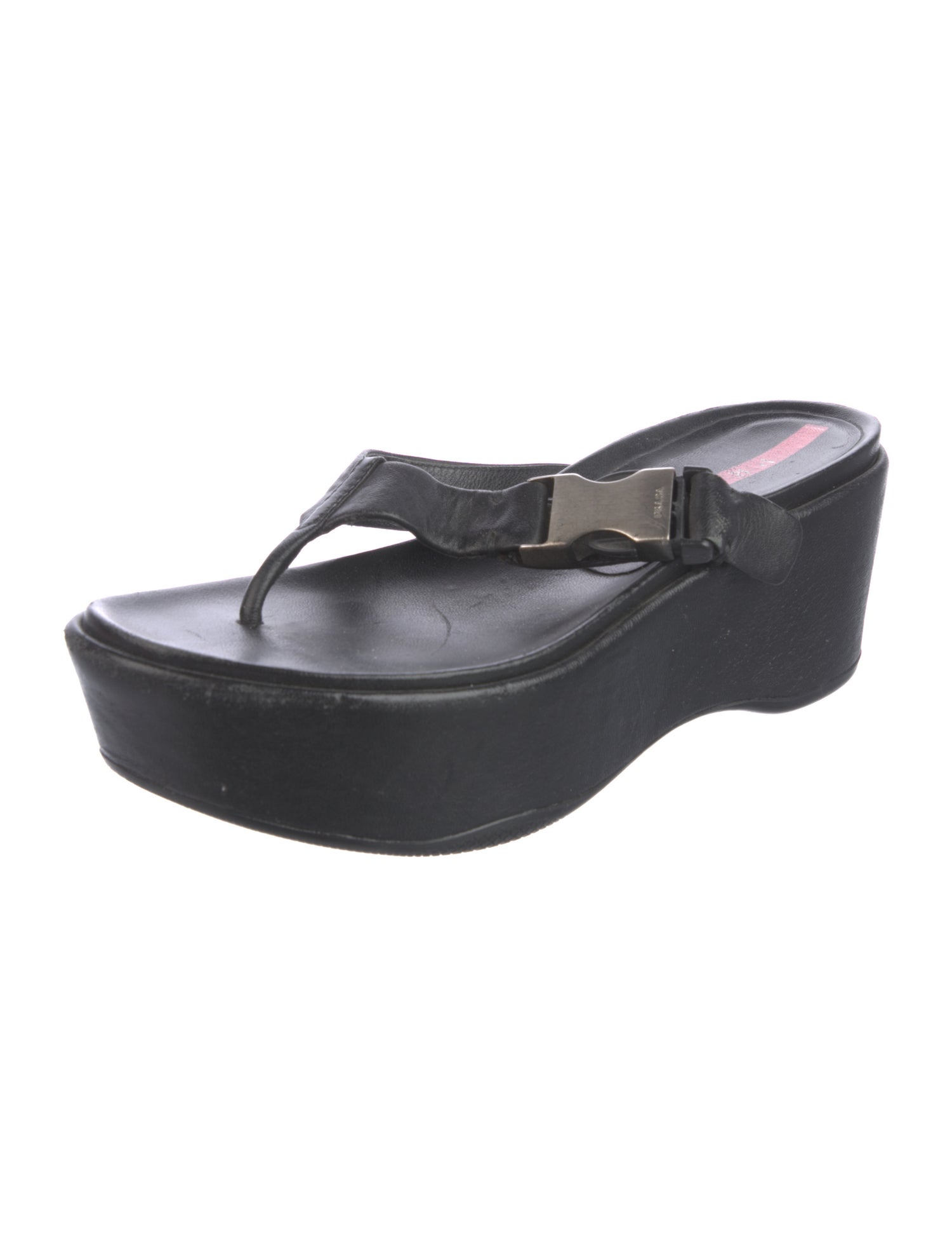 Prada Sport Leather Slides