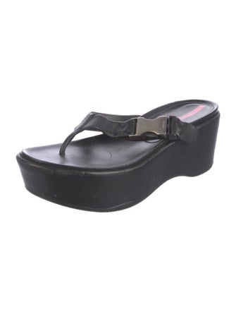 Prada Sport Leather Slides