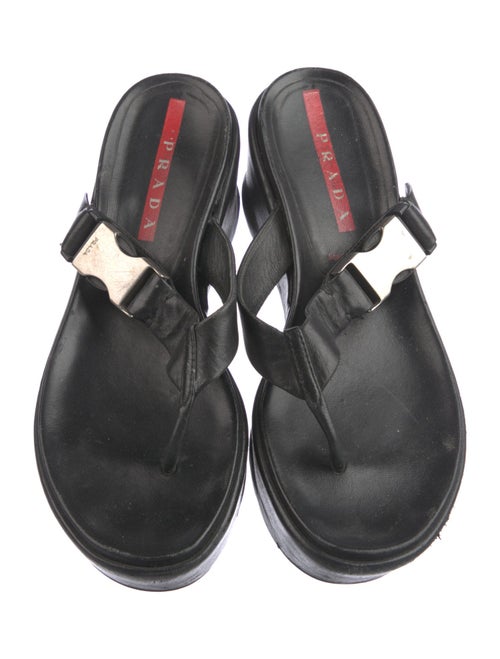Prada Sport Leather Slides
