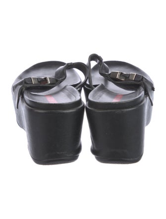 Prada Sport Leather Slides