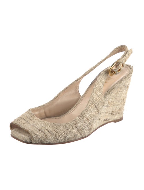 Prada Canvas Slingback Sandals