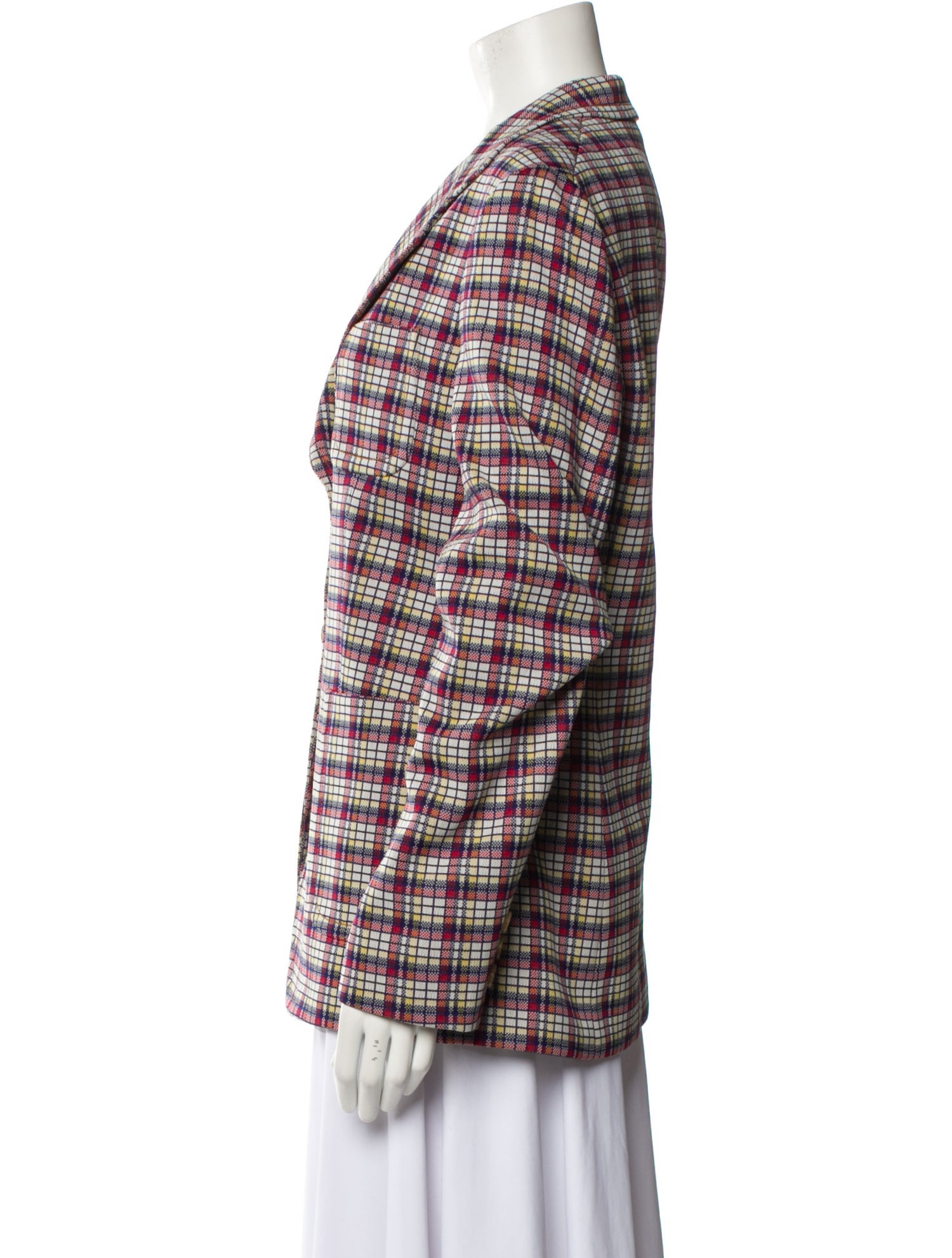 Prada 2016 Plaid Print Blazer