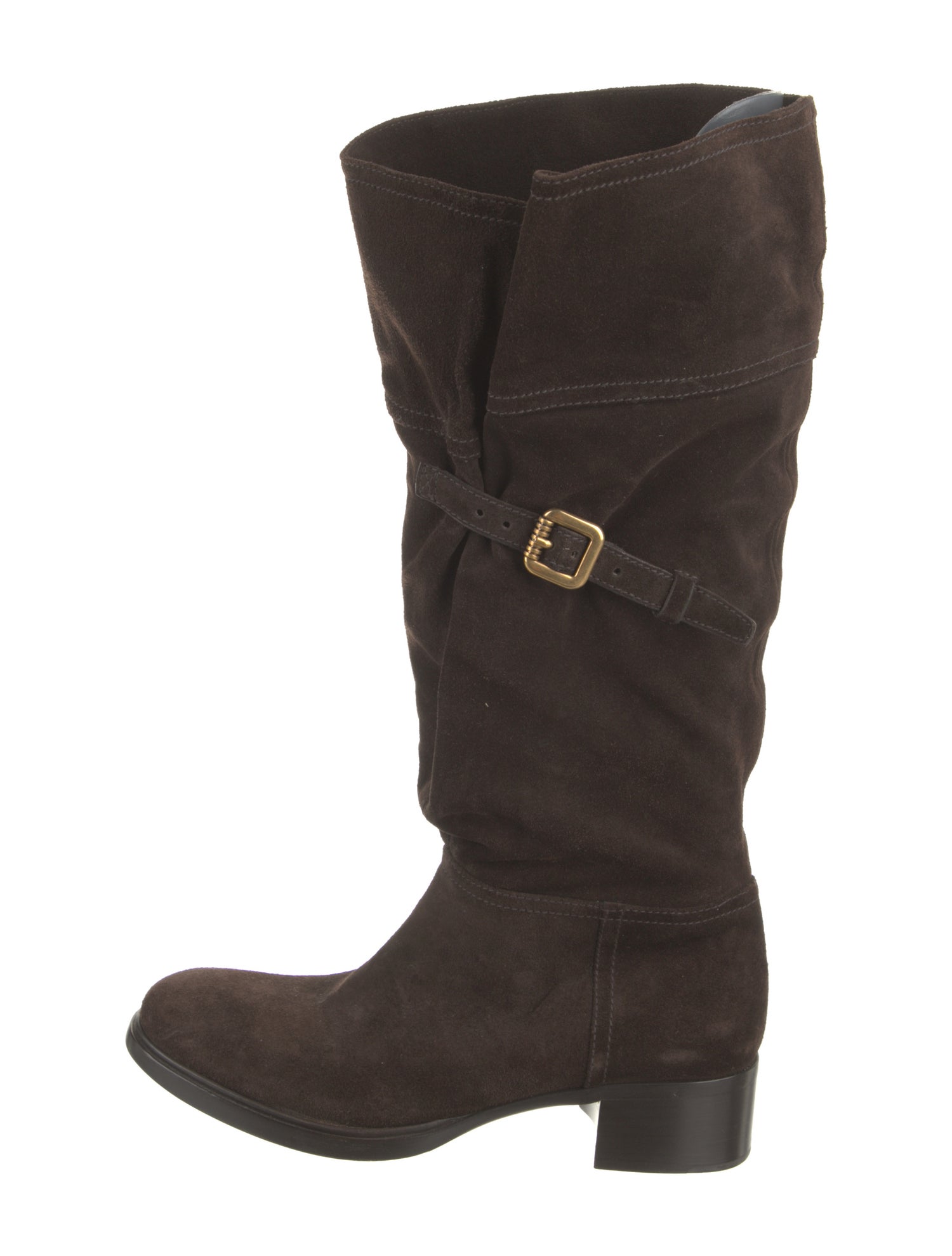 Prada Suede Riding Boots