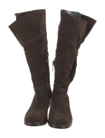 Prada Suede Riding Boots