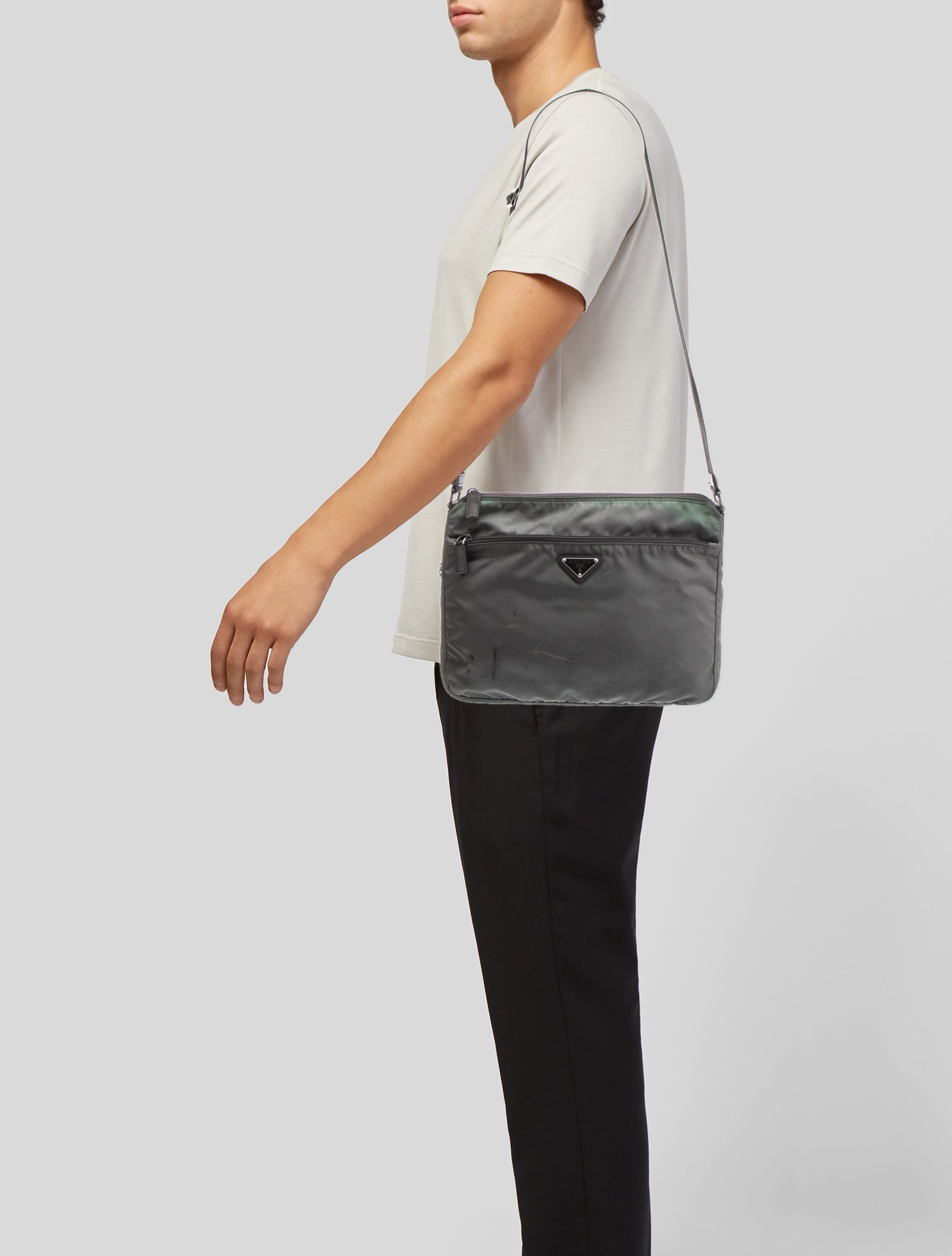 Prada Saffiano Leather Messenger Bag