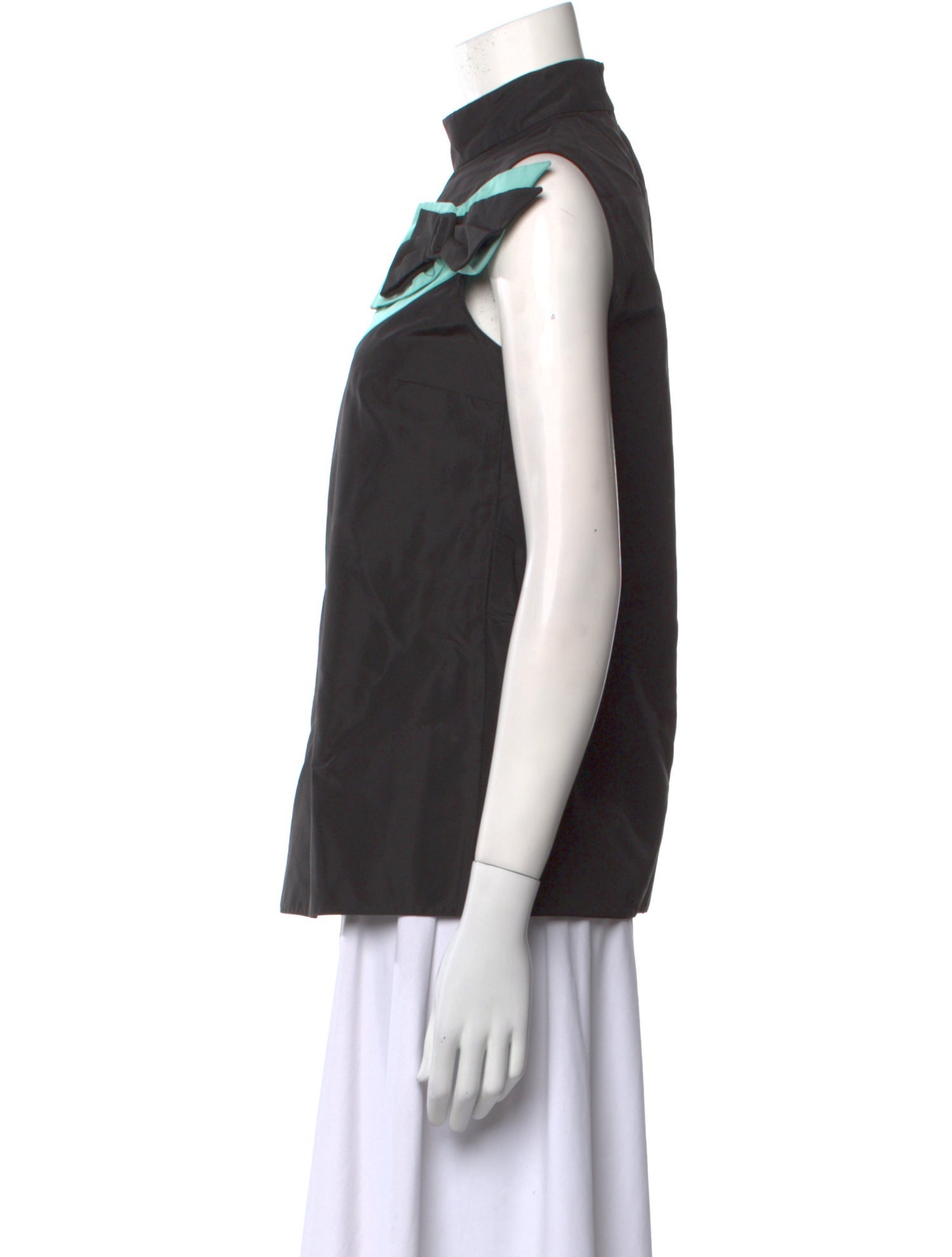 Prada 2017 Colorblock Pattern Top