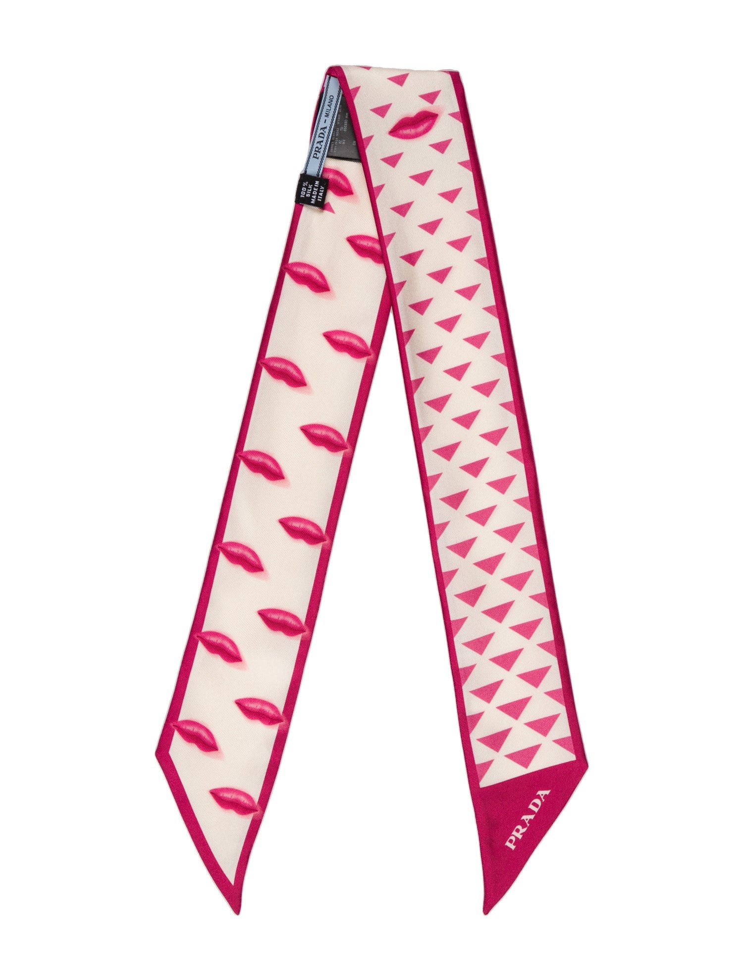 ボレロ・ショール Prada Silk jacquard scarf pink/white Prada Pink Silk Twill Scarf ○ Labellov ○ Buy and Sell