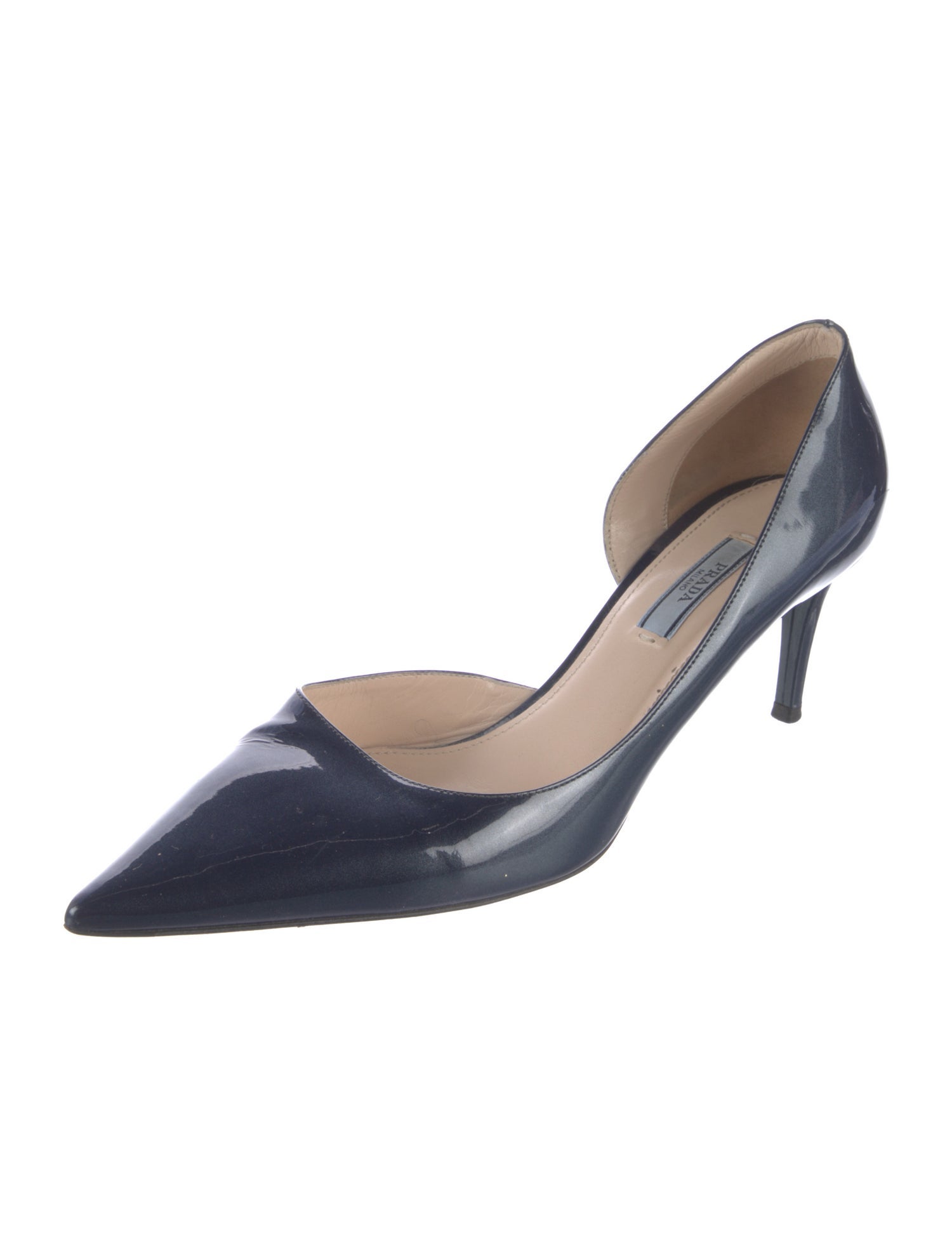 Prada Patent Leather D'Orsay Pumps