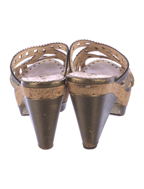 Prada Leather Printed Mules