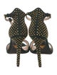 Prada Suede Studded Accents T-Strap Sandals