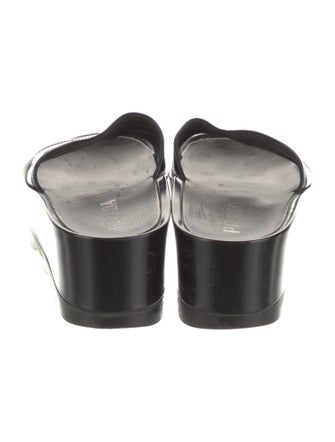 Prada Leather Printed Slides