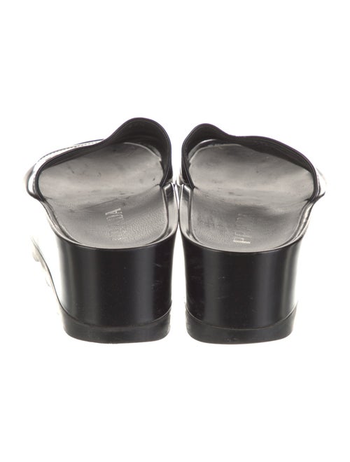 Prada Leather Printed Slides