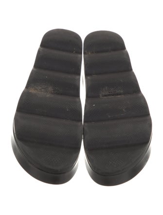 Prada Leather Printed Slides