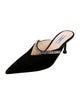 Prada Suede Crystal Embellishments Mules