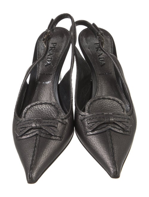 Prada Leather Slingback Pumps