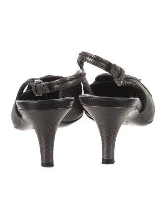 Prada Leather Slingback Pumps