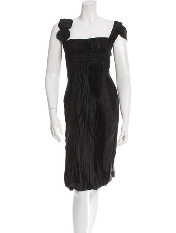 Prada Pleated Silk Dress w/ Tags