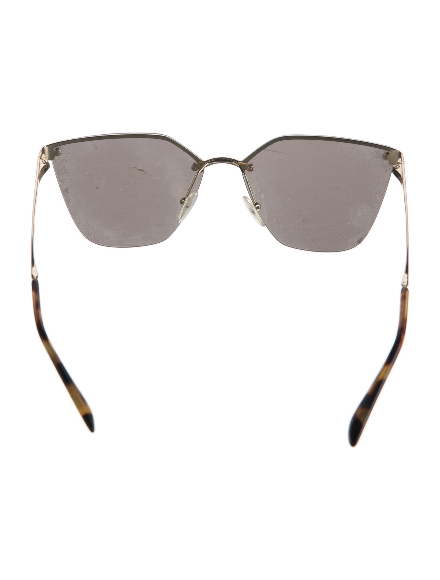 Prada Cat-Eye Mirrored Sunglasses