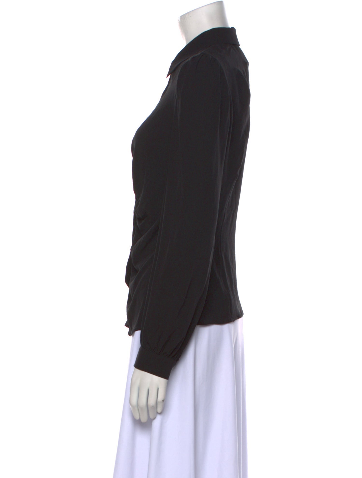 Prada Long Sleeve Button-Up Top