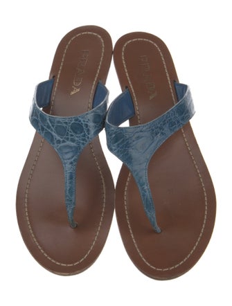 Prada Leather Slides