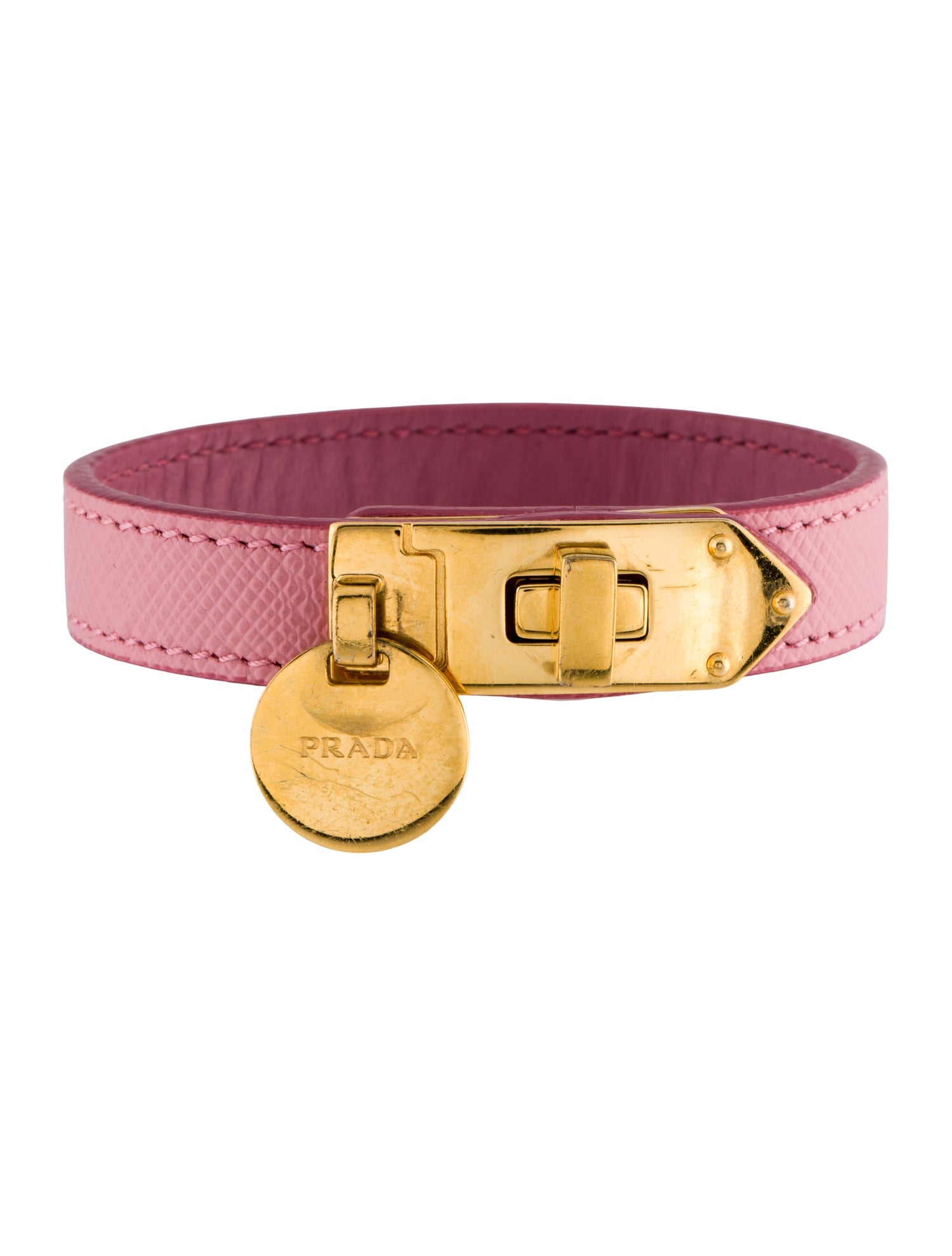 Prada Leather Saffiano Bracelet