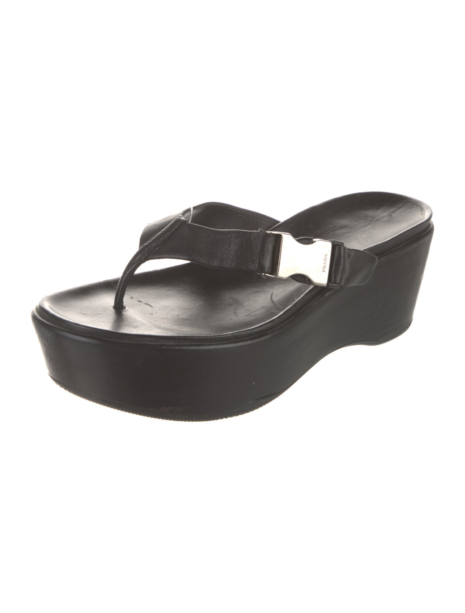 Prada Leather Slides