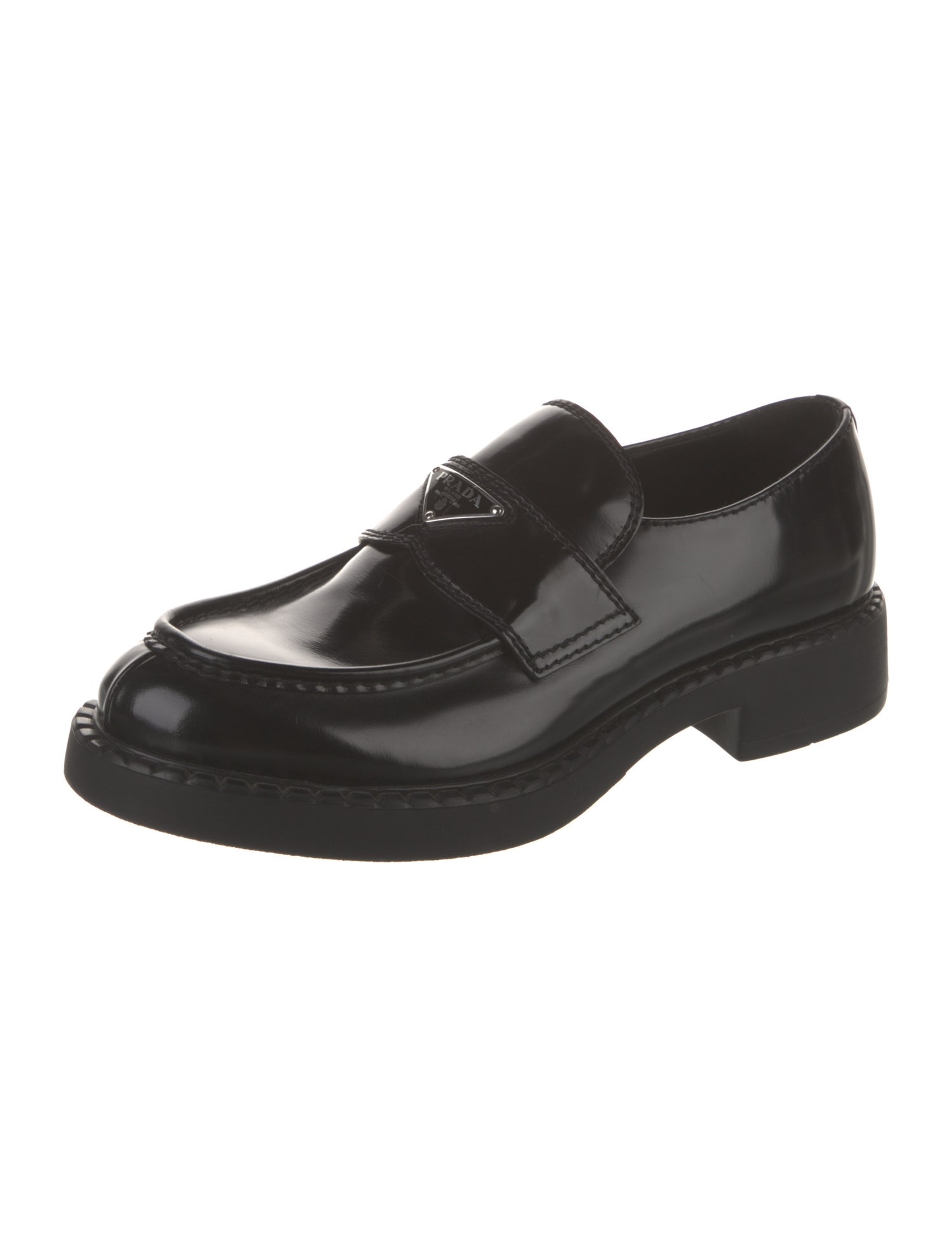 Prada Leather Dress Loafers