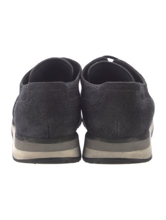 Prada Suede Lasercut Accents Sneakers