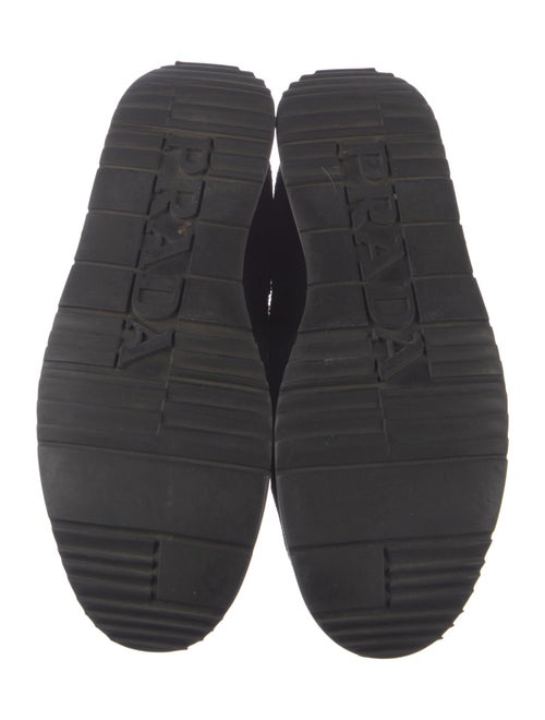 Prada Suede Lasercut Accents Sneakers