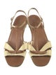 Prada Leather T-Strap Sandals