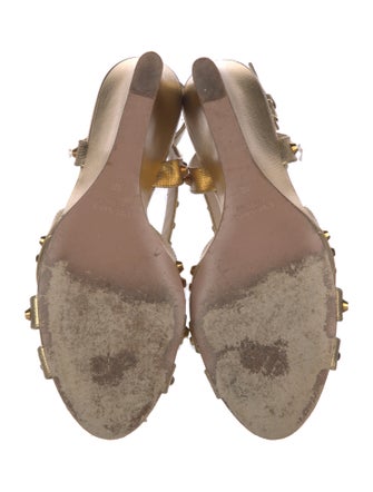 Prada Leather Slingback Sandals