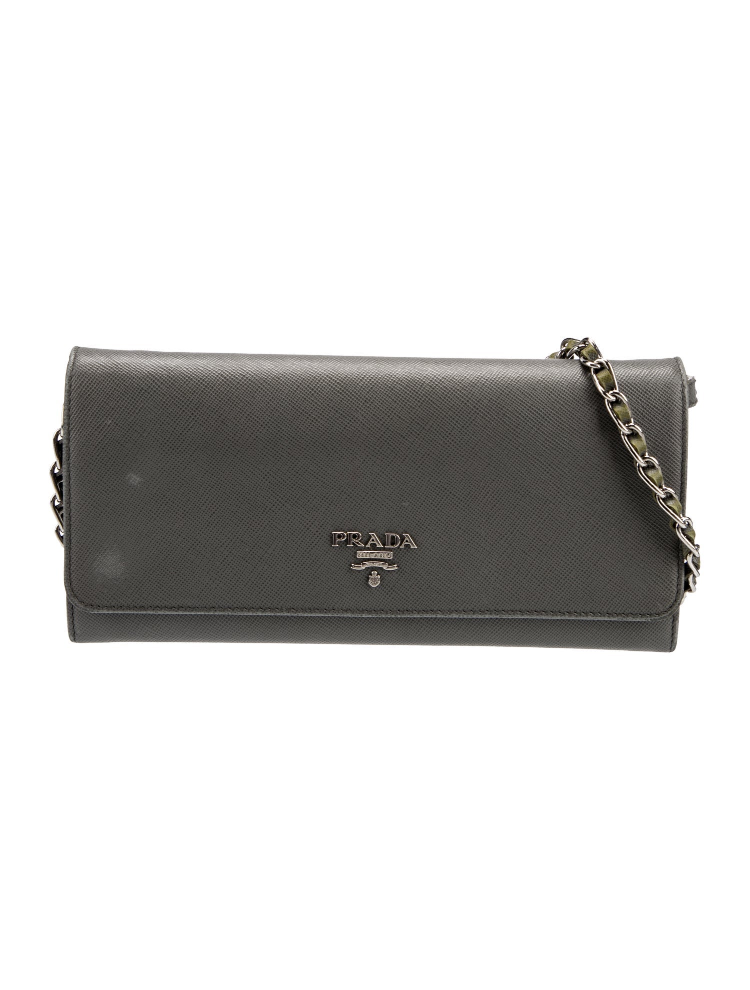 Prada Saffiano Leather Wallet on Chain