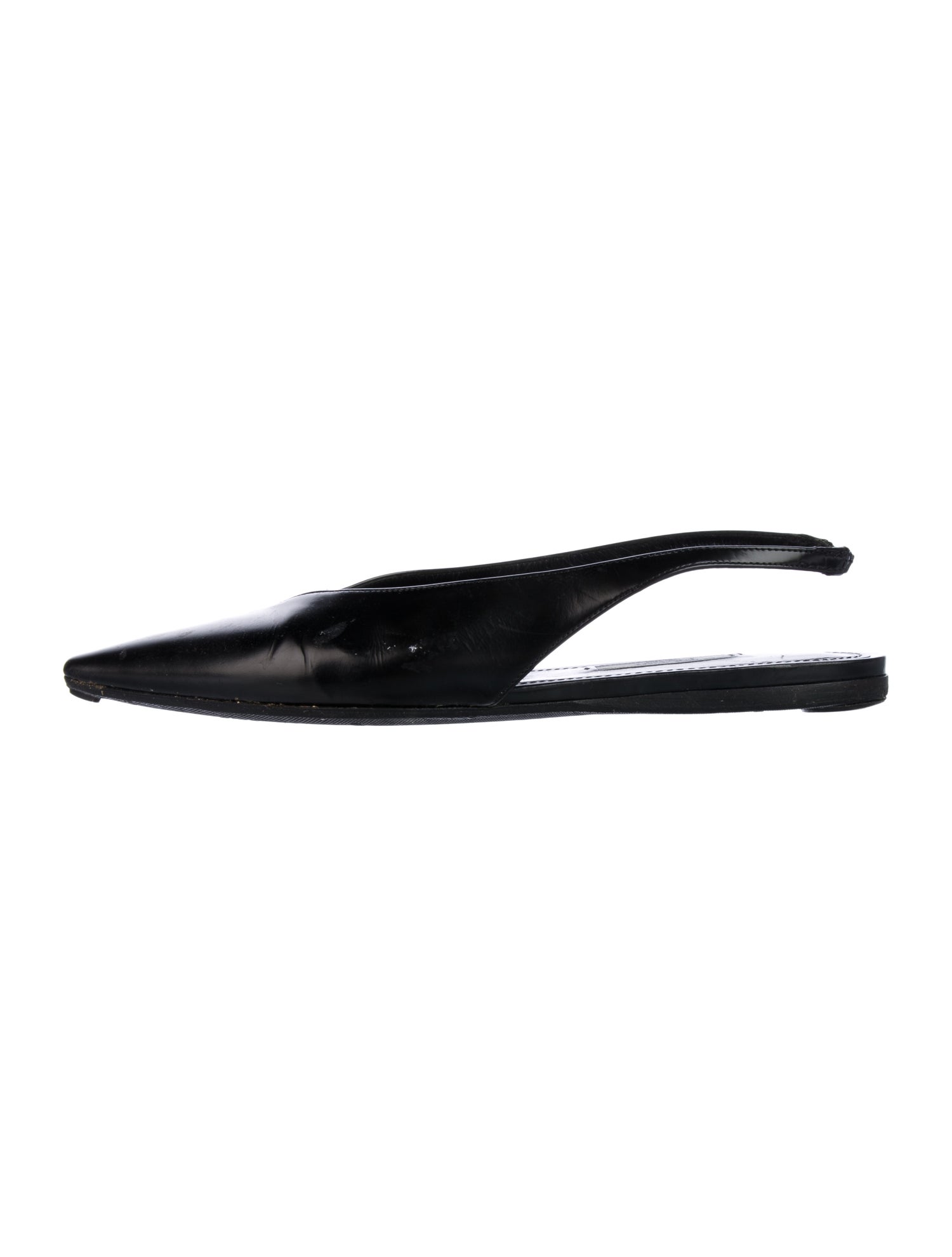 Prada Leather Slingback Flats