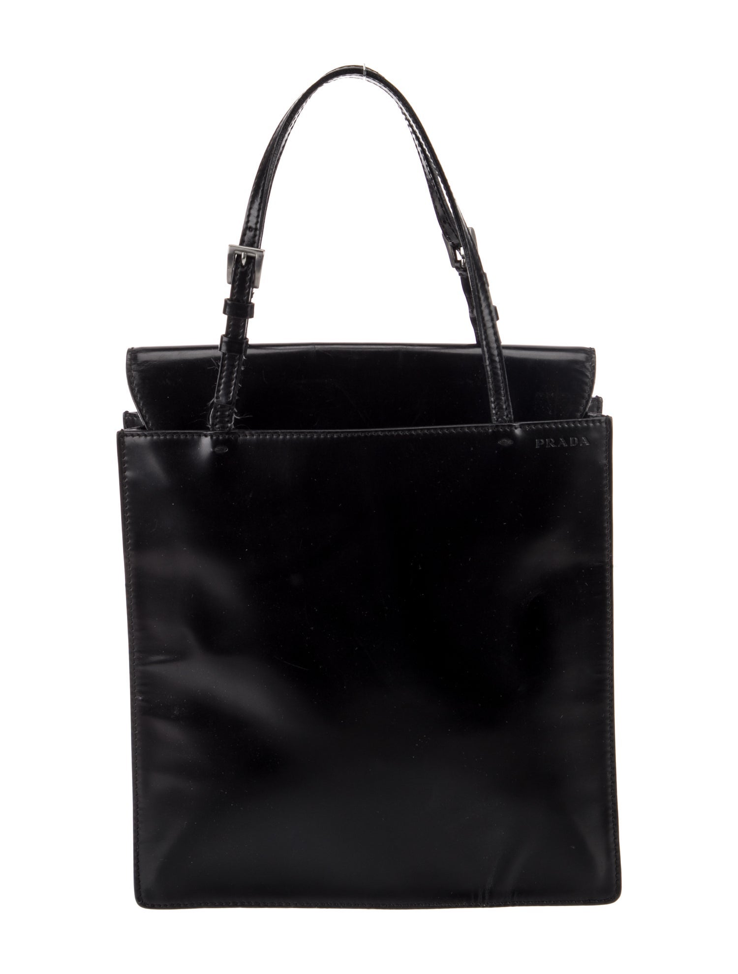 Prada Spazzolato Leather Top Handle Bag